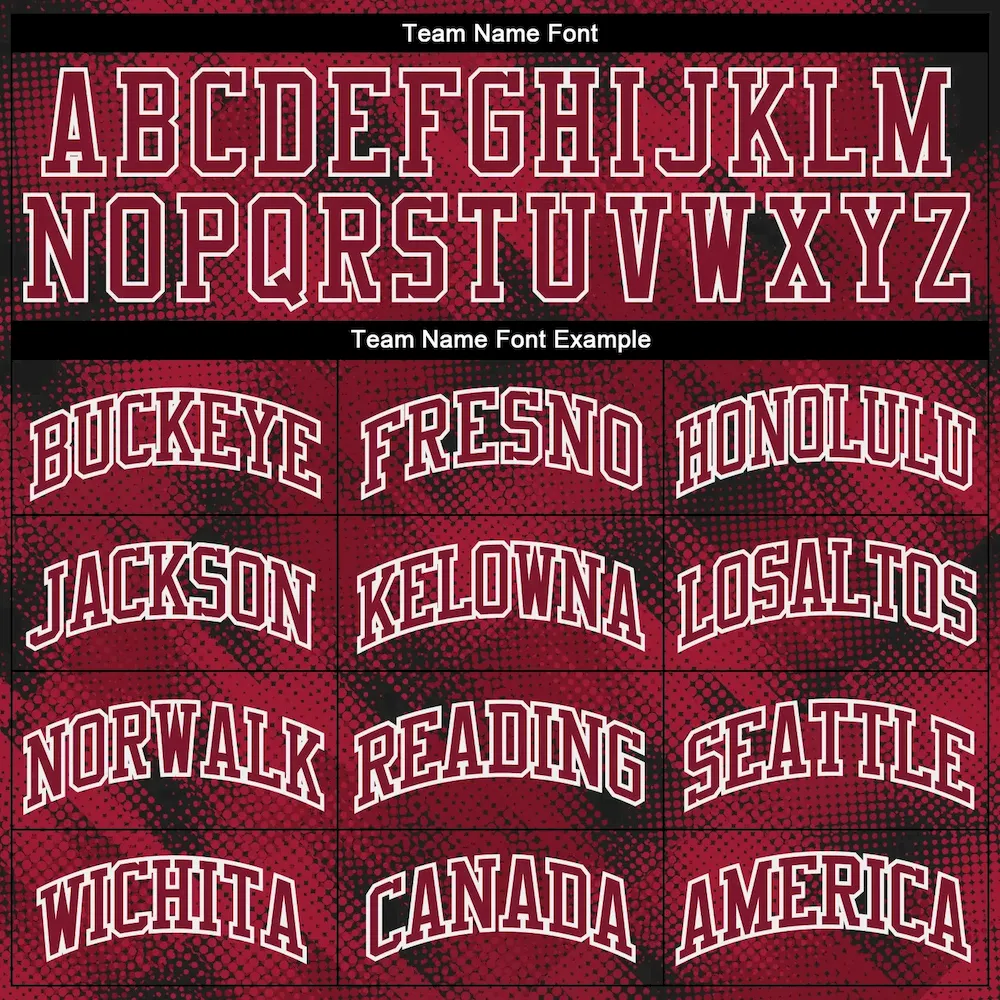 Custom Crimson Crimson-Black Round Neck Sublimation Basketball Suit Jersey - Image 3