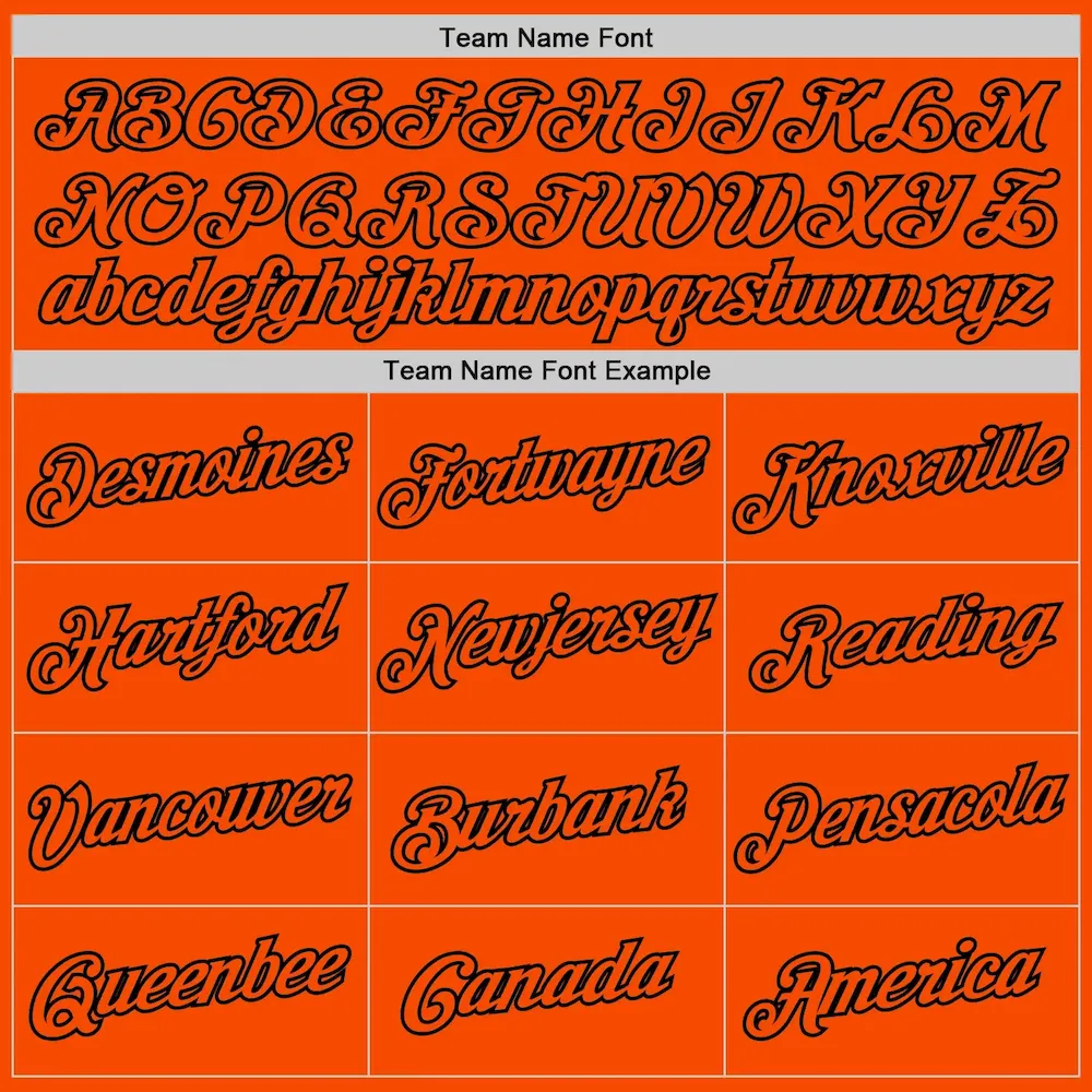Custom Orange Black Authentic Throwback Basketball Jersey - Image 5
