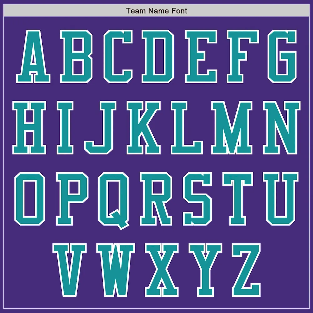 Custom Purple Teal-White Authentic Baseball Jersey - Image 7
