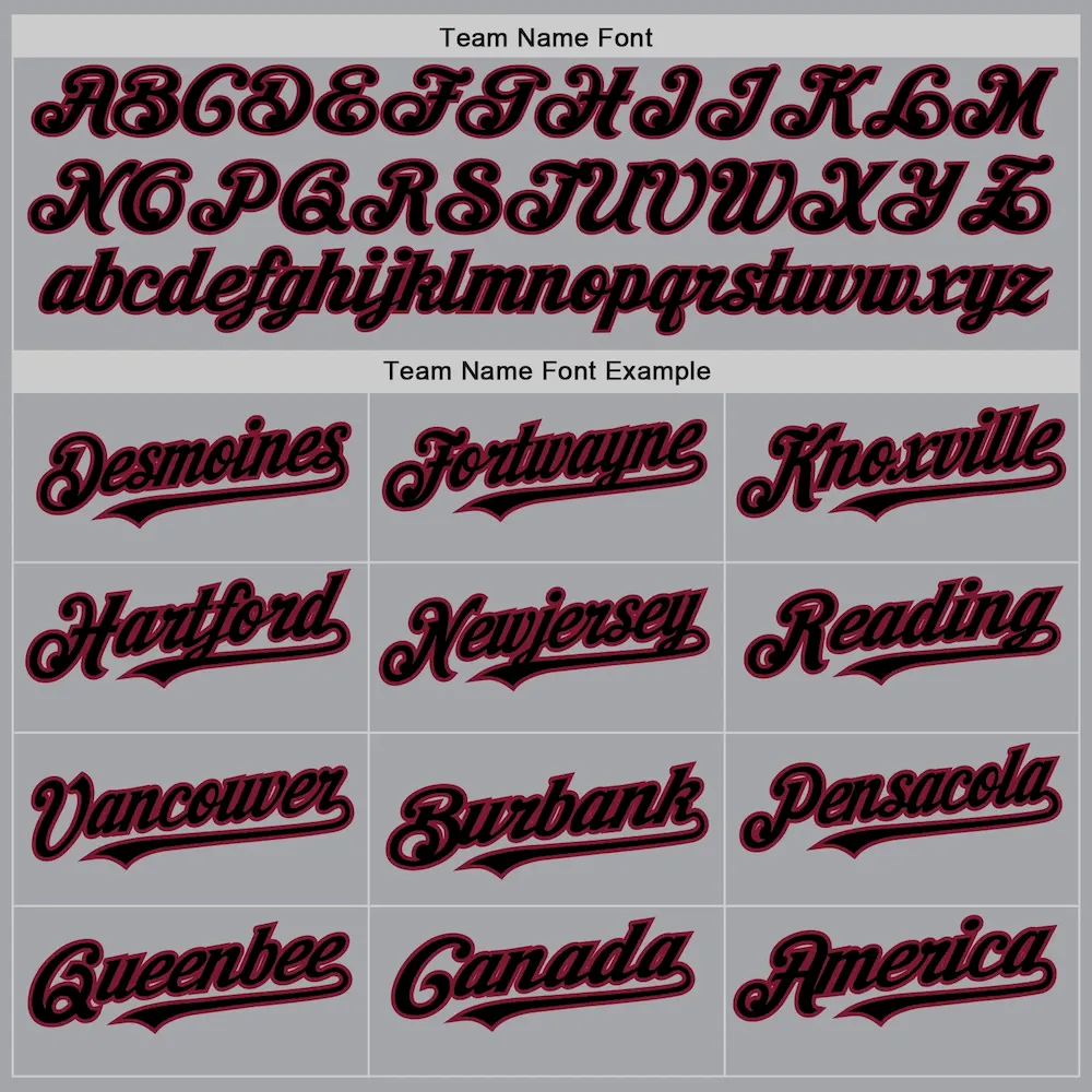 Custom Gray Black-Crimson Authentic Raglan Sleeves Baseball Jersey - Image 4