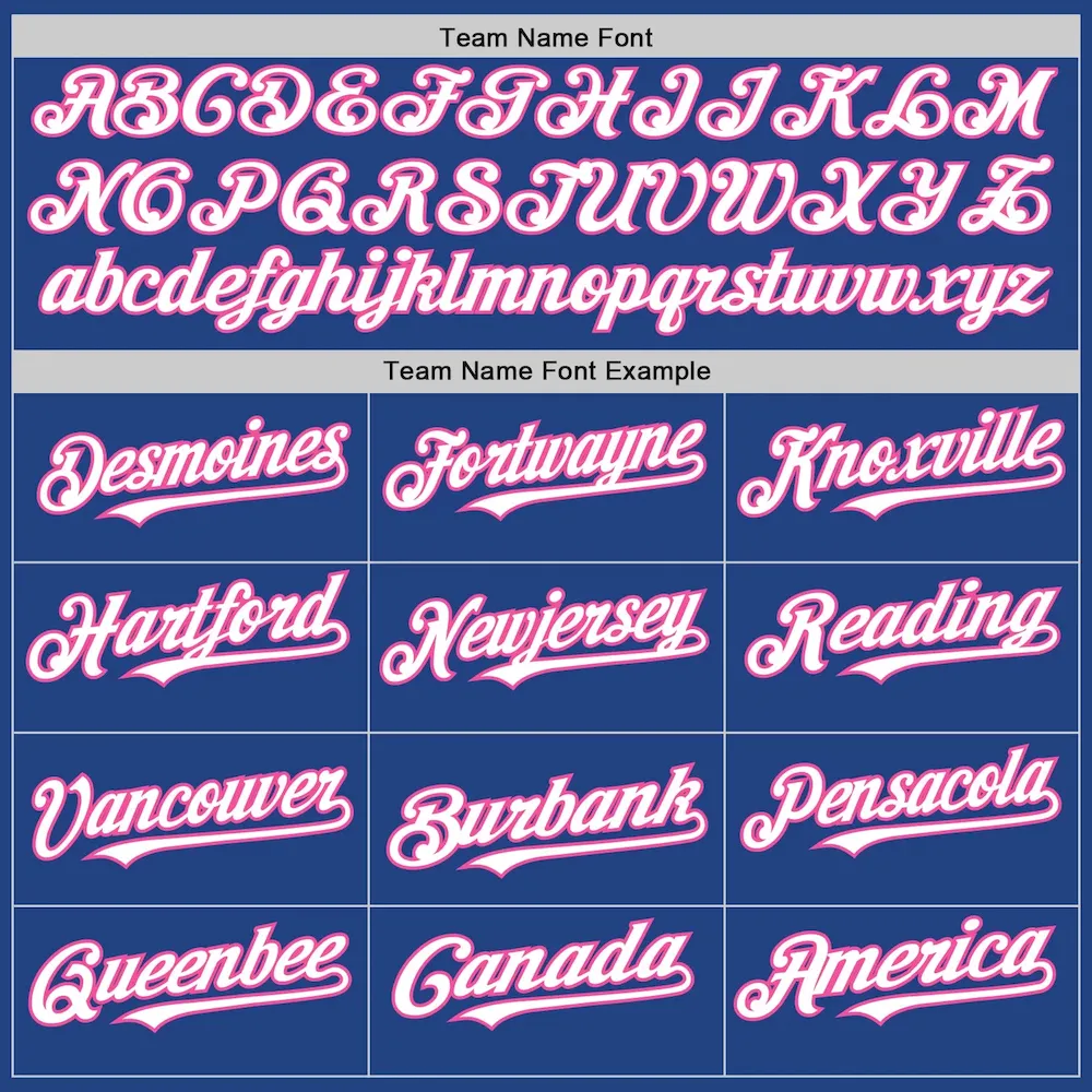 Custom Royal White-Pink Mesh Authentic Throwback Baseball Jersey - Image 4