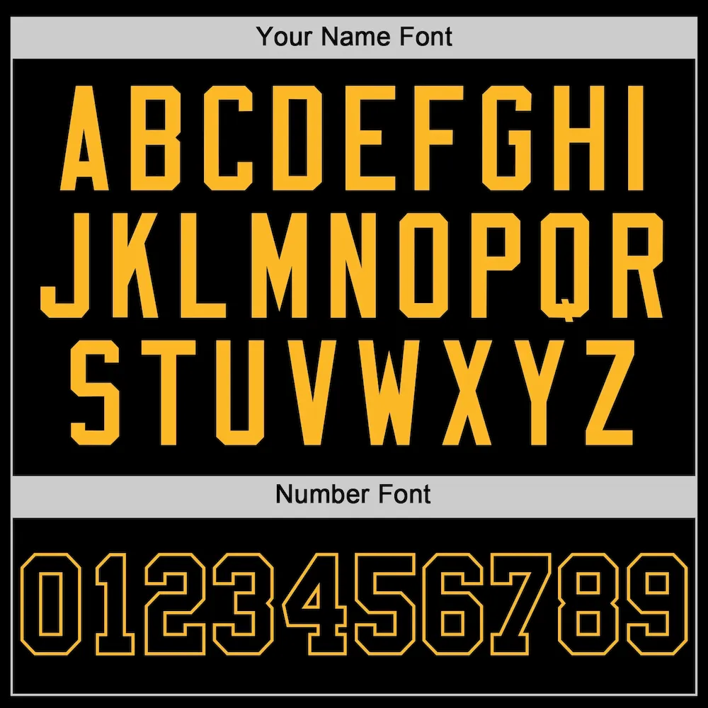 Custom Black Black-Gold Authentic Baseball Jersey - Image 4