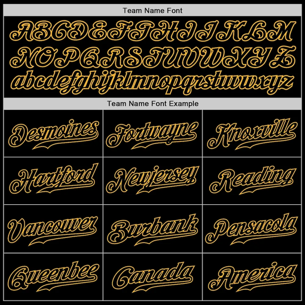 Custom Black Black-Gold Authentic Baseball Jersey - Image 5