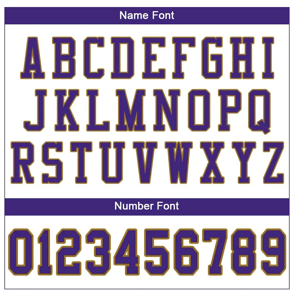 Custom White Purple-Old Gold Mesh Authentic Football Jersey - Image 5
